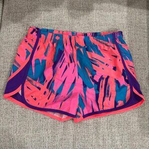 Under Armour Pink and Blue running shorts